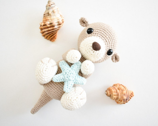 Bentemare CROCHET PATTERN - Ollie the baby Otter