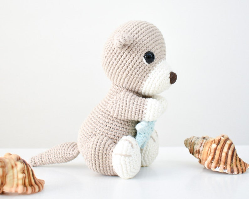 Bentemare CROCHET PATTERN - Ollie the baby Otter