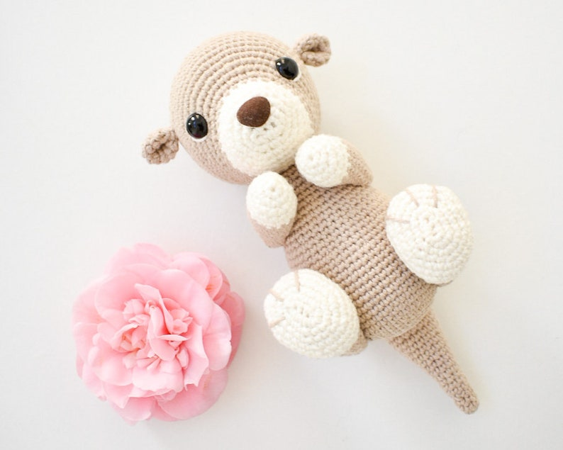 Bentemare CROCHET PATTERN - Ollie the baby Otter