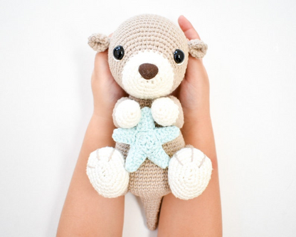 Bentemare CROCHET PATTERN - Ollie the baby Otter