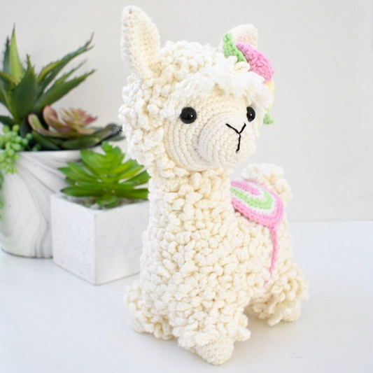 Bentemare Crochet pattern – Miss Aviana the Cute Alpaca Plushie Pattern
